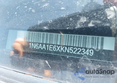 2019 Nissan Titan Sv из США, поврежденный, VIN 1N6AA1E6XKN522349